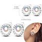 925 Sterling Silver Hoops Earrings for Women Girls - Miniatura 48