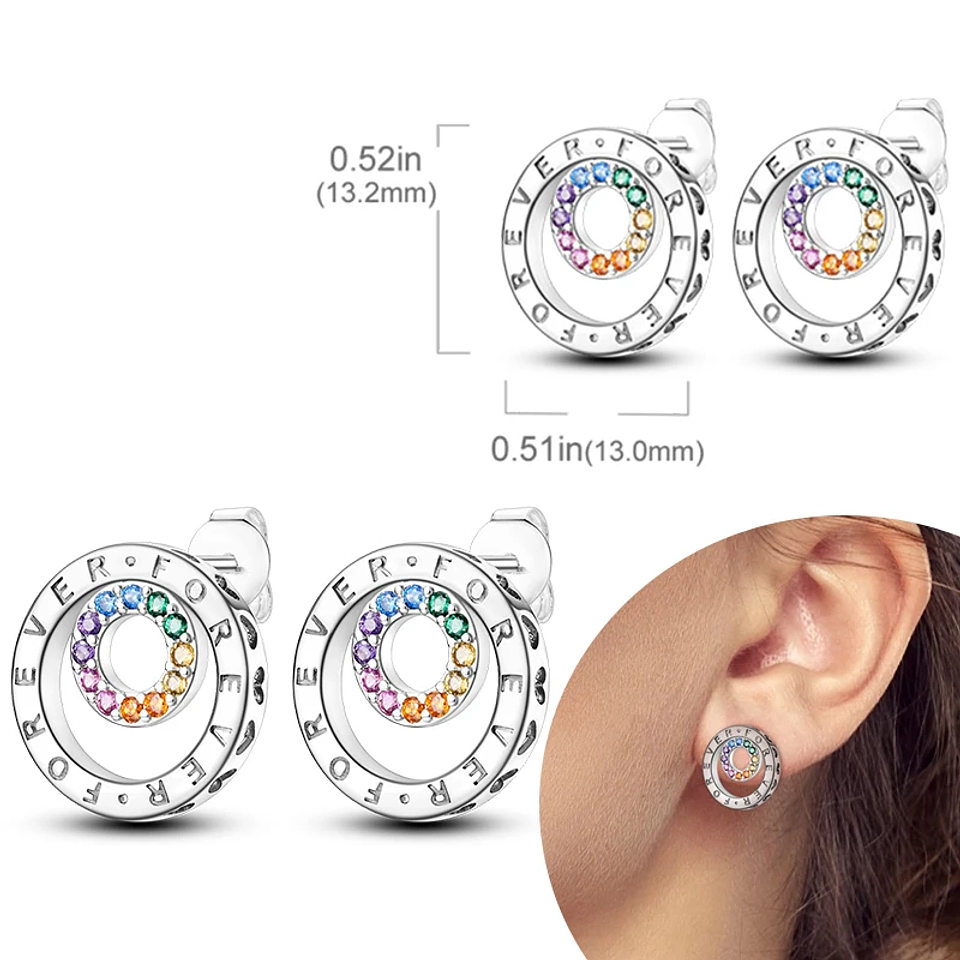 925 Sterling Silver Hoops Earrings for Women Girls 48