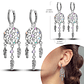 925 Sterling Silver Hoops Earrings for Women Girls - Miniatura 51