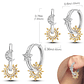 925 Sterling Silver Hoops Earrings for Women Girls - Miniatura 55