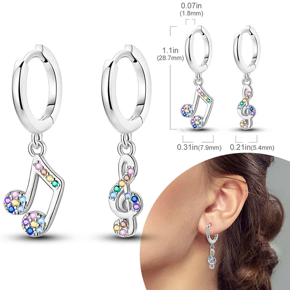 925 Sterling Silver Hoops Earrings for Women Girls 62