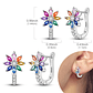 925 Sterling Silver Hoops Earrings for Women Girls - Miniatura 63