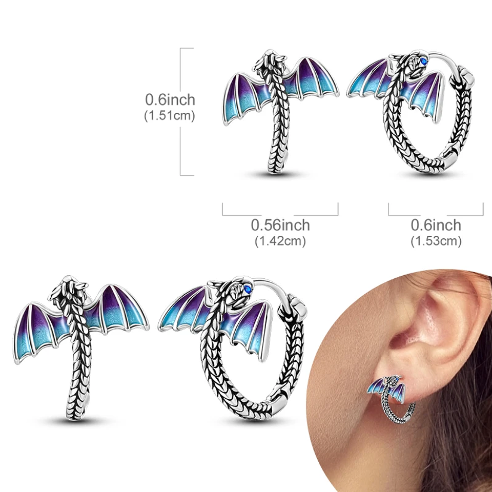 925 Sterling Silver Hoops Earrings for Women Girls 64