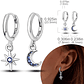 925 Sterling Silver Hoops Earrings for Women Girls - Miniatura 68