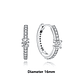 Original 925 Sterling Silver Earrings 2026 Stud Hoop Crystal Earings For Women - Miniatura 7