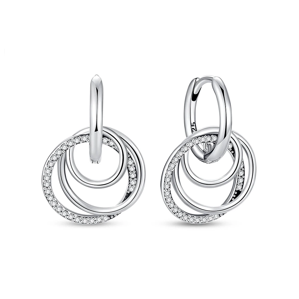 Original 925 Sterling Silver Earrings 2026 Stud Hoop Crystal Earings For Women 11