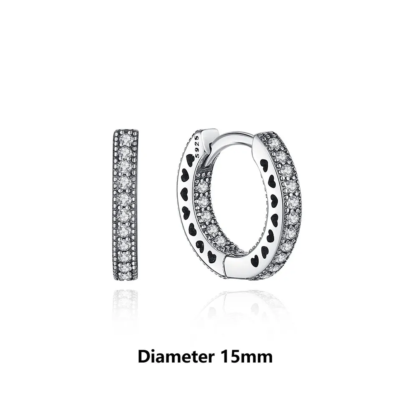 Original 925 Sterling Silver Earrings 2026 Stud Hoop Crystal Earings For Women 14