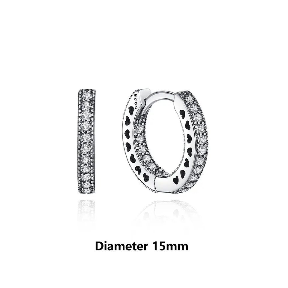 Original 925 Sterling Silver Earrings 2026 Stud Hoop Crystal Earings For Women 14