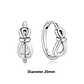 Original 925 Sterling Silver Earrings 2026 Stud Hoop Crystal Earings For Women - Miniatura 15