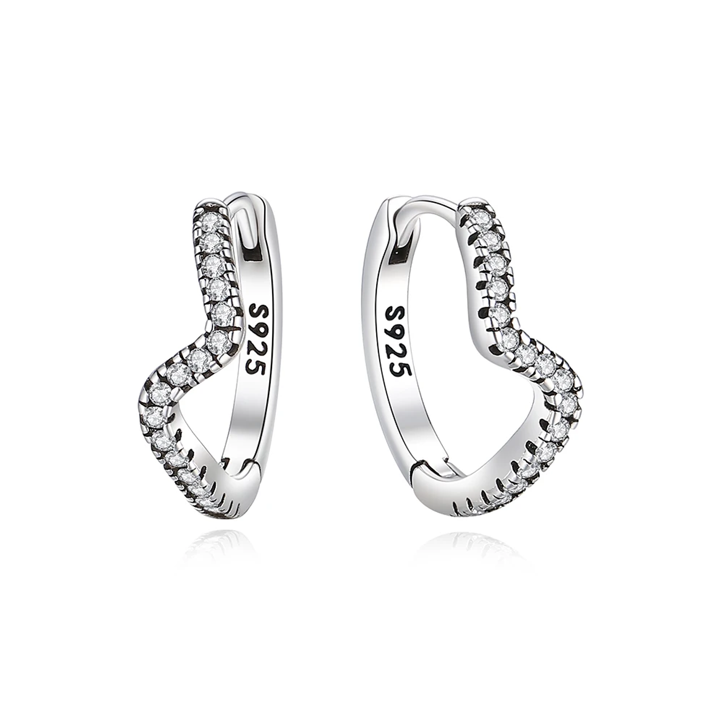 Original 925 Sterling Silver Earrings 2026 Stud Hoop Crystal Earings For Women 29