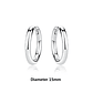 Original 925 Sterling Silver Earrings 2026 Stud Hoop Crystal Earings For Women - Miniatura 30
