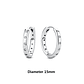Original 925 Sterling Silver Earrings 2026 Stud Hoop Crystal Earings For Women - Miniatura 42