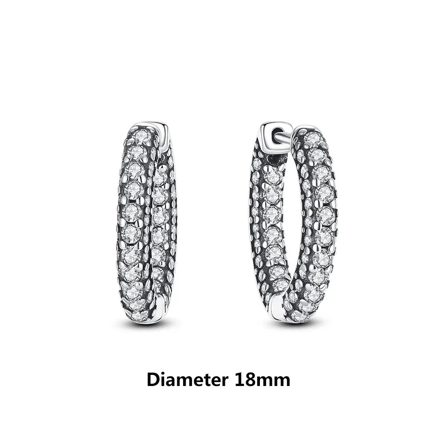 Original 925 Sterling Silver Earrings 2026 Stud Hoop Crystal Earings For Women 50