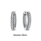 Original 925 Sterling Silver Earrings 2026 Stud Hoop Crystal Earings For Women - Miniatura 50