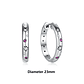 Original 925 Sterling Silver Earrings 2026 Stud Hoop Crystal Earings For Women - Miniatura 54