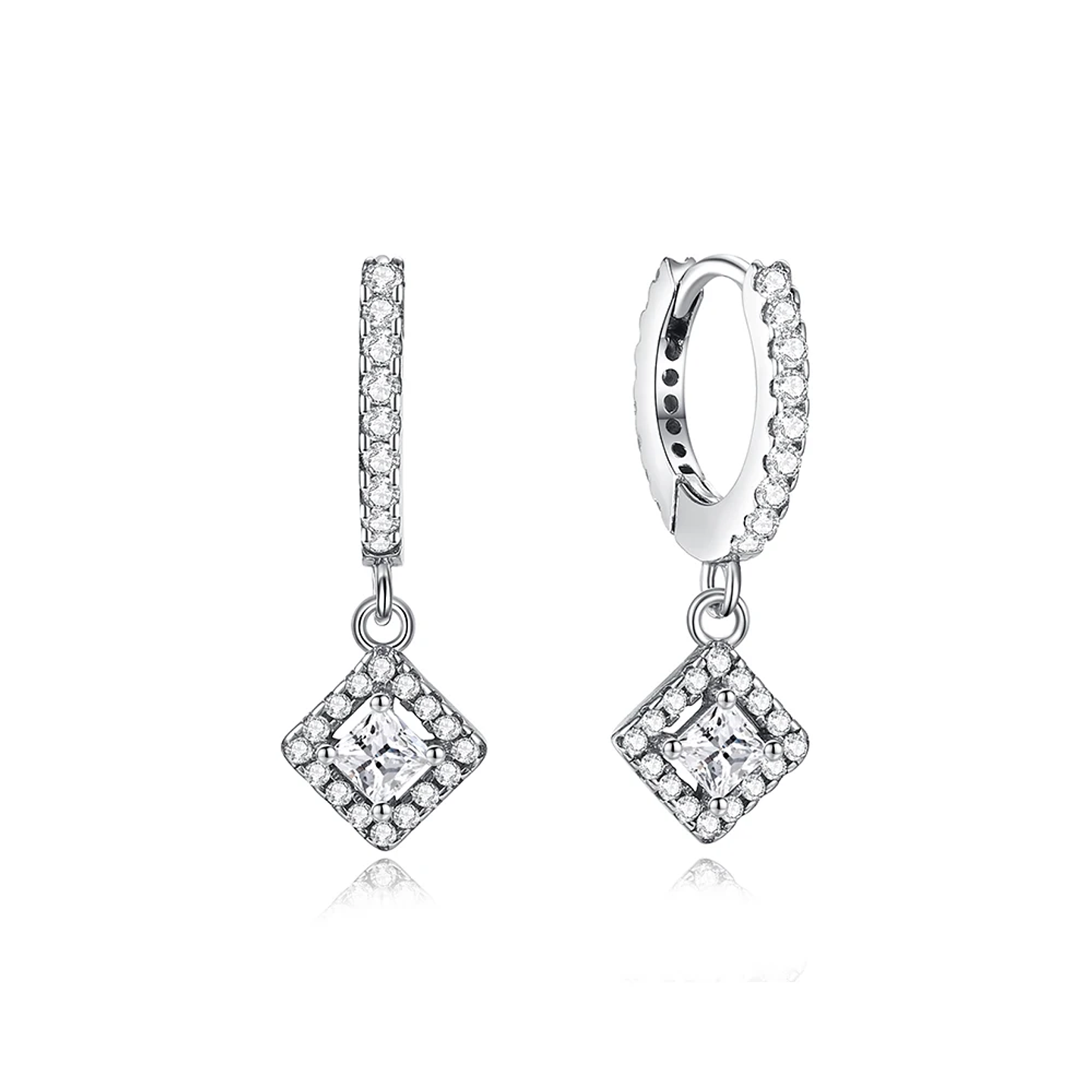 Original 925 Sterling Silver Earrings 2026 Stud Hoop Crystal Earings For Women 55