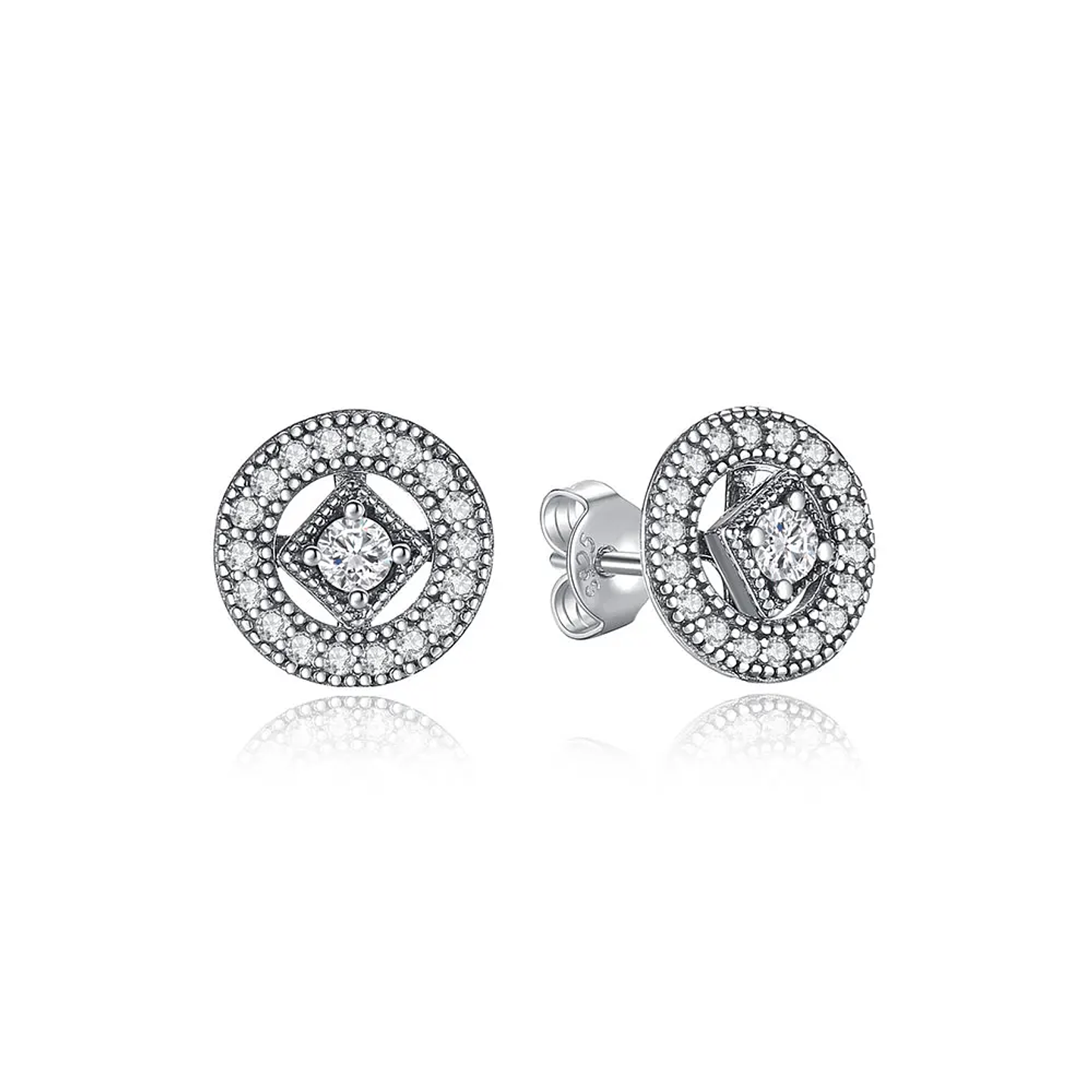 Original 925 Sterling Silver Earrings 2026 Stud Hoop Crystal Earings For Women 61