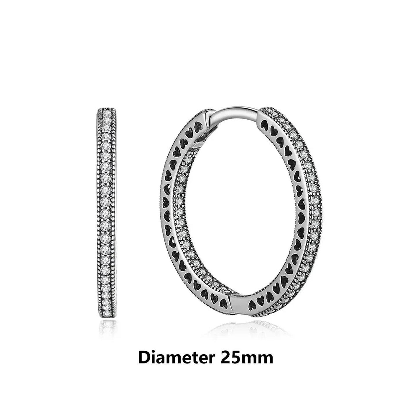 Original 925 Sterling Silver Earrings 2026 Stud Hoop Crystal Earings For Women 62