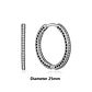 Original 925 Sterling Silver Earrings 2026 Stud Hoop Crystal Earings For Women - Miniatura 62