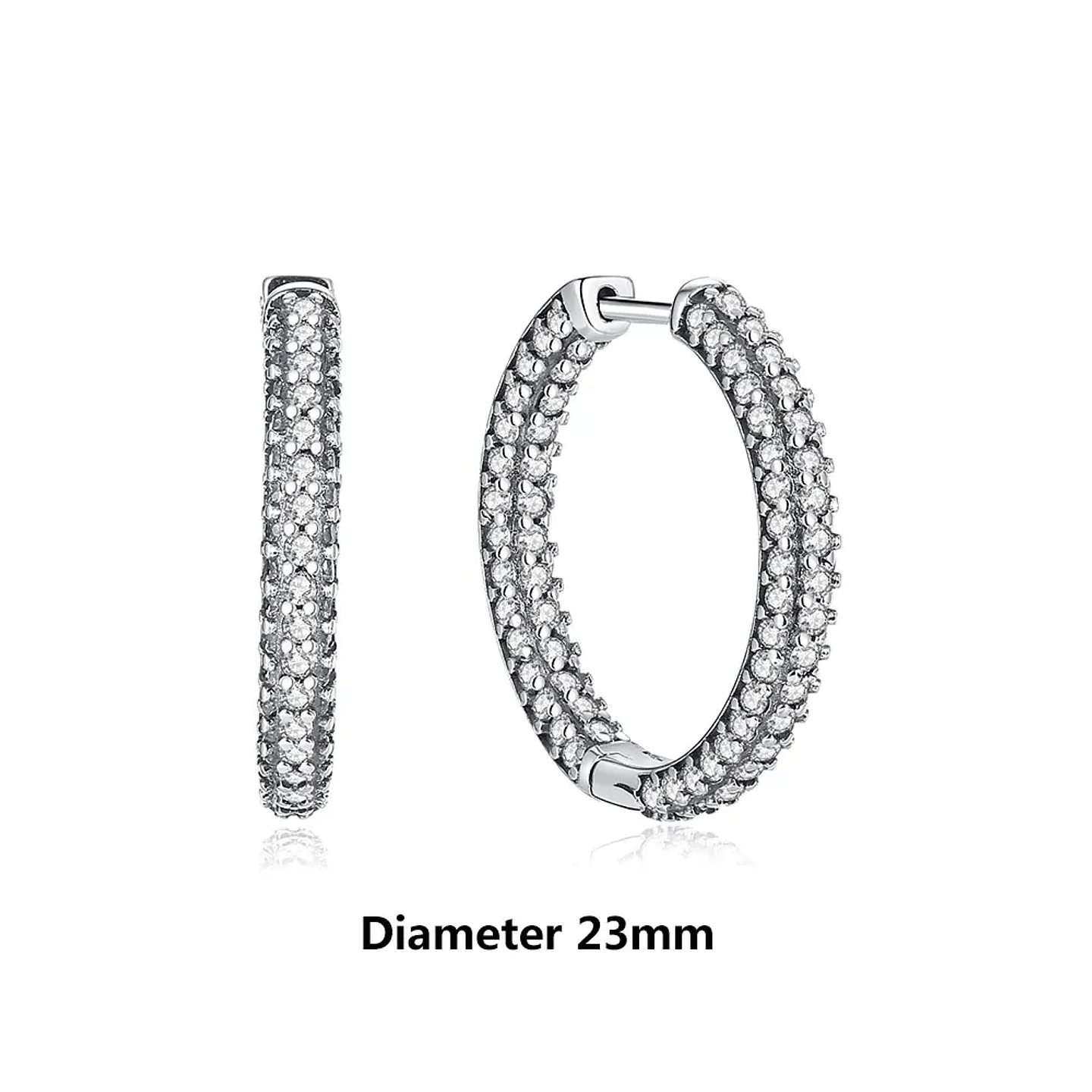 Original 925 Sterling Silver Earrings 2026 Stud Hoop Crystal Earings For Women 64