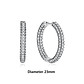 Original 925 Sterling Silver Earrings 2026 Stud Hoop Crystal Earings For Women - Miniatura 64