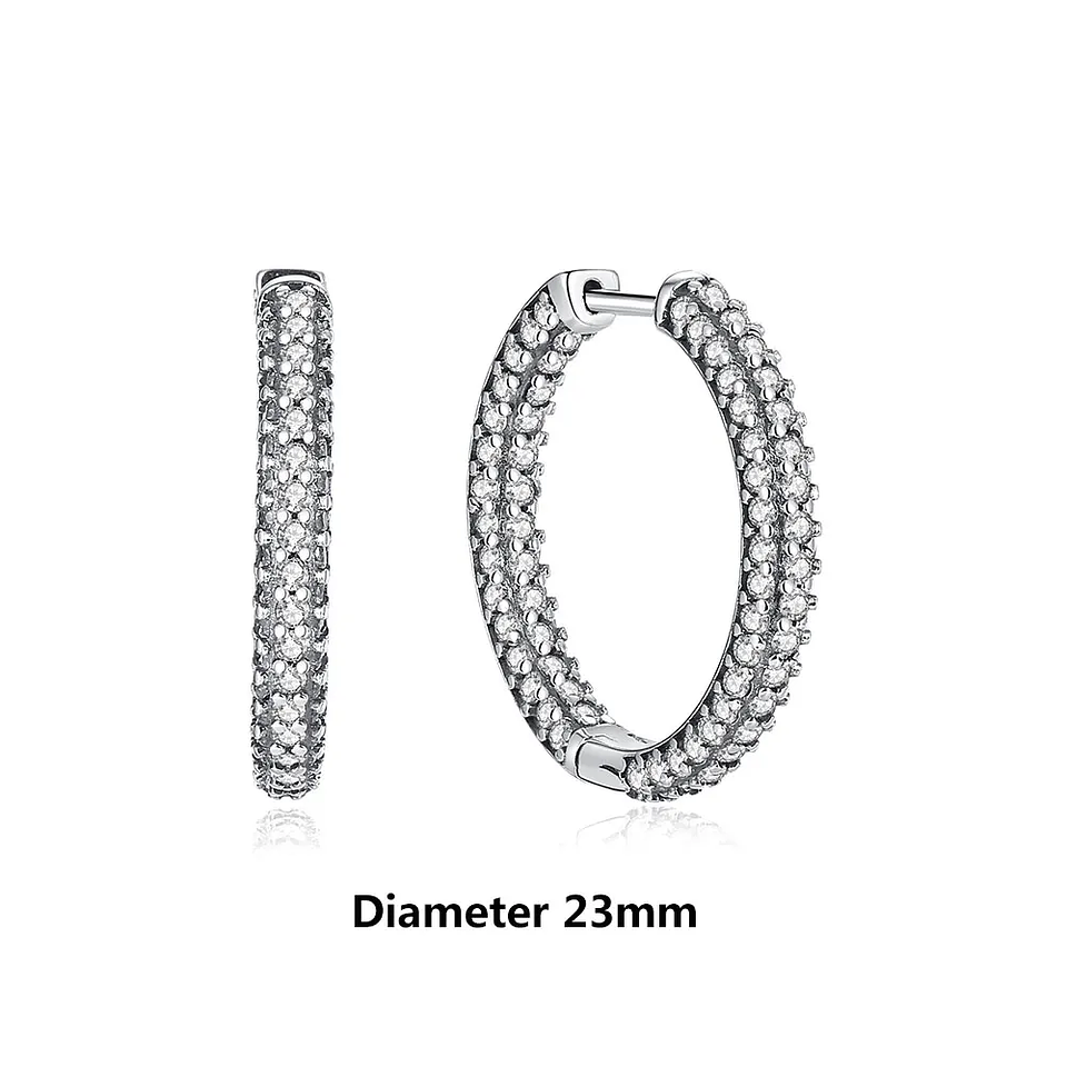 Original 925 Sterling Silver Earrings 2026 Stud Hoop Crystal Earings For Women 64