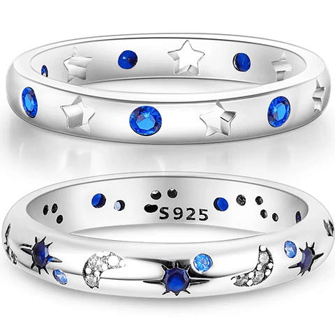 2025 925 Sterling Silver Rings Original Design Blue 