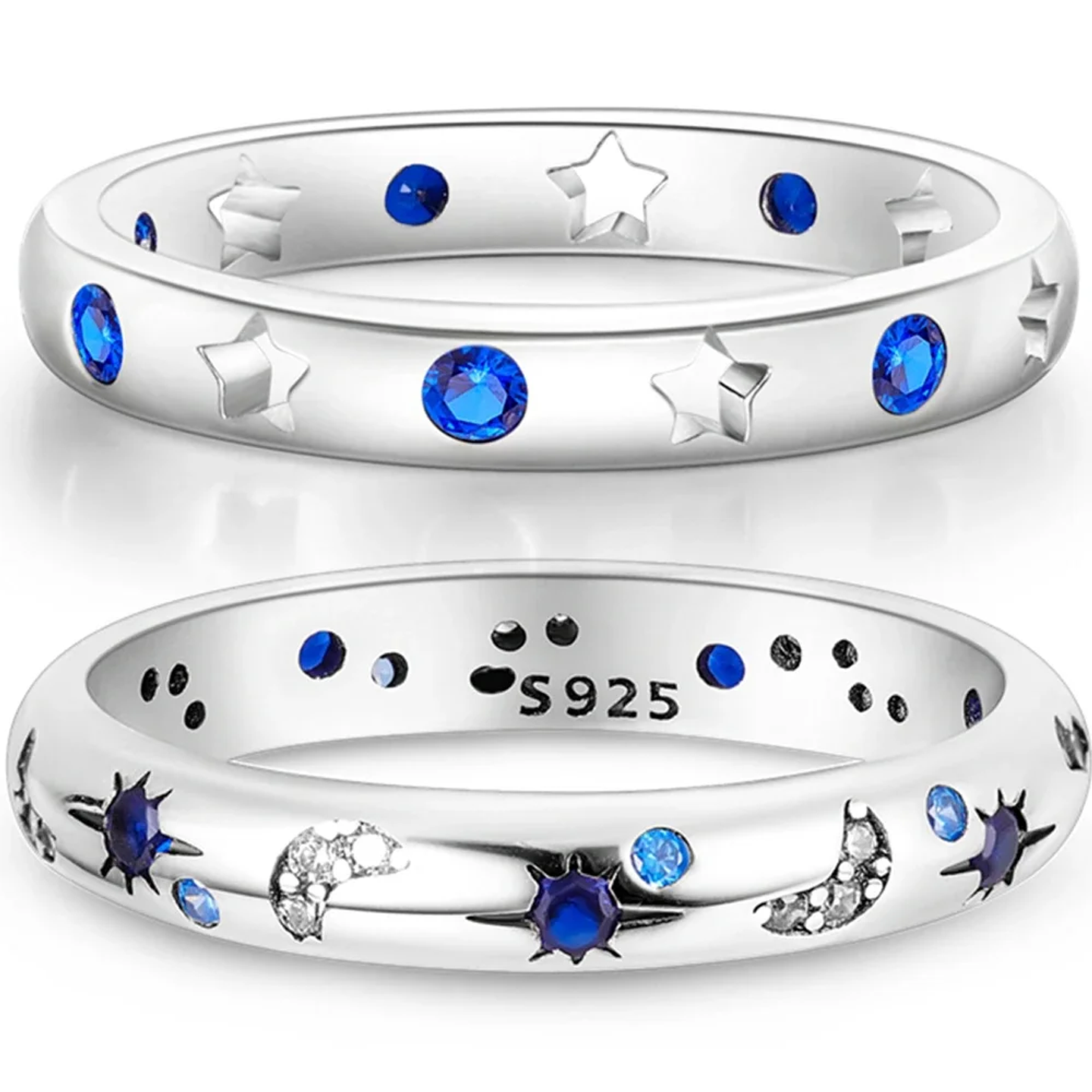 2025 925 Sterling Silver Rings Original Design Blue  1