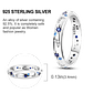 2025 925 Sterling Silver Rings Original Design Blue  - Miniatura 2