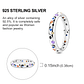 2025 925 Sterling Silver Rings Original Design Blue  - Miniatura 13