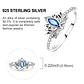 2025 925 Sterling Silver Rings Original Design Blue  - Miniatura 16