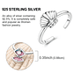 2025 925 Sterling Silver Rings Original Design Blue  - Miniatura 18