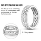 2025 925 Sterling Silver Rings Original Design Blue  - Miniatura 24
