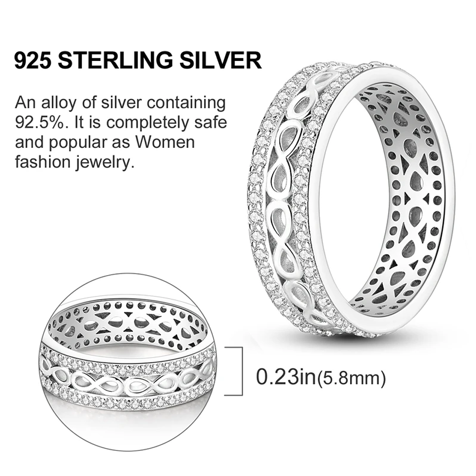 2025 925 Sterling Silver Rings Original Design Blue  24