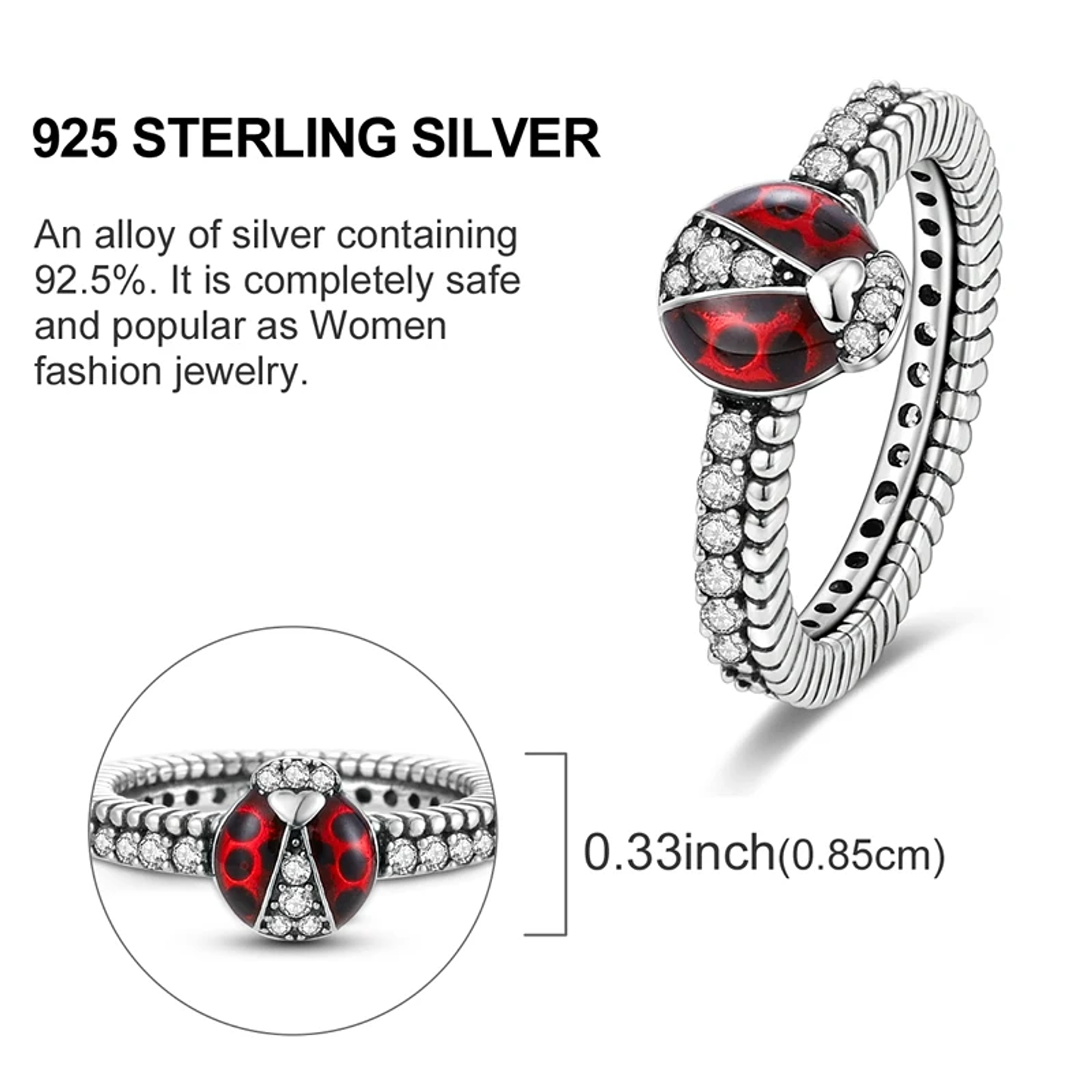 2025 925 Sterling Silver Rings Original Design Blue  25