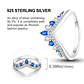 2025 925 Sterling Silver Rings Original Design Blue  - Miniatura 27
