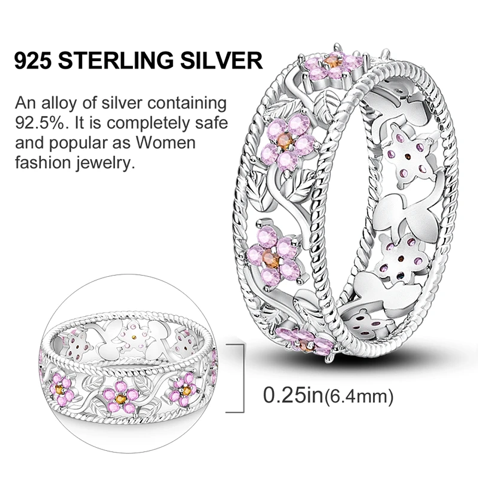 2025 925 Sterling Silver Rings Original Design Blue  29