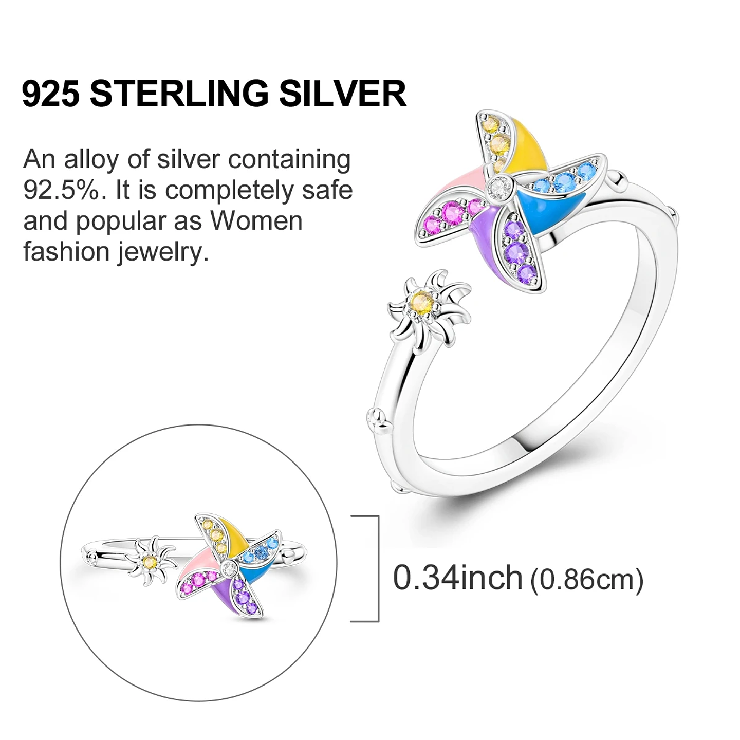 2025 925 Sterling Silver Rings Original Design Blue  31