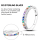 2025 925 Sterling Silver Rings Original Design Blue  - Miniatura 32