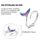 2025 925 Sterling Silver Rings Original Design Blue  - Miniatura 51