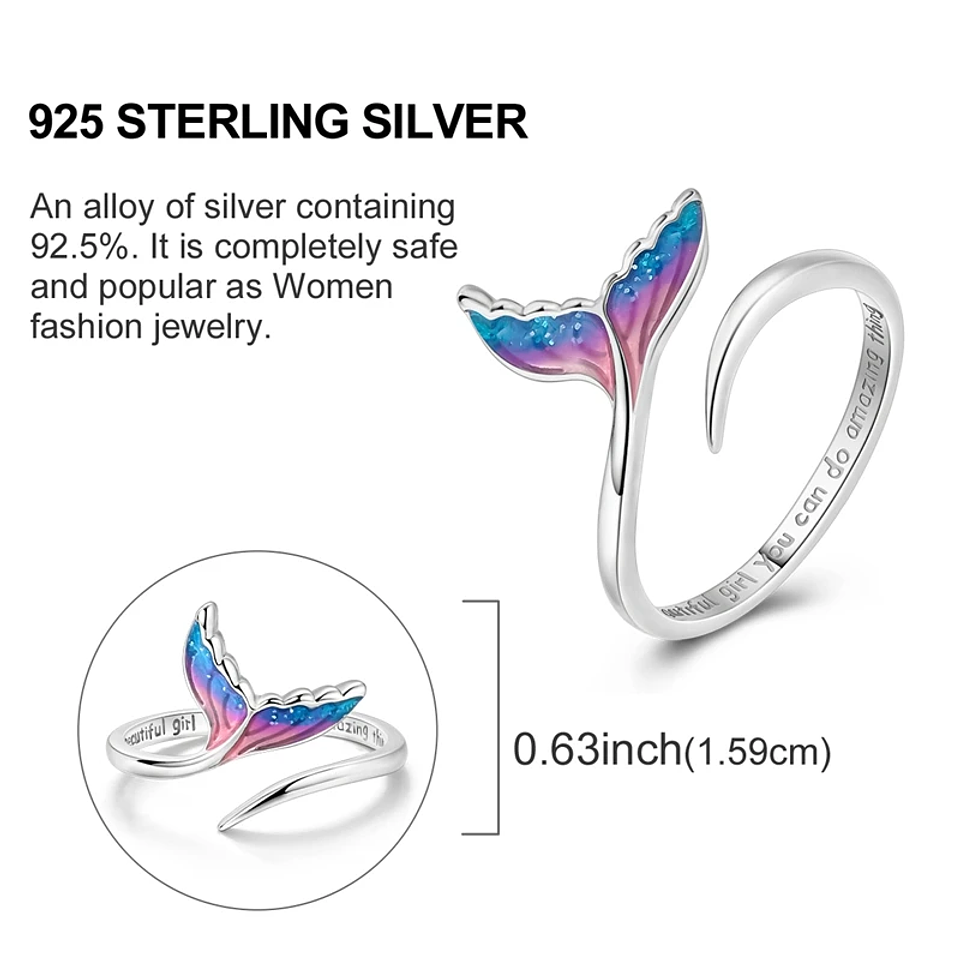 2025 925 Sterling Silver Rings Original Design Blue  51