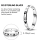 2025 925 Sterling Silver Rings Original Design Blue  - Miniatura 53