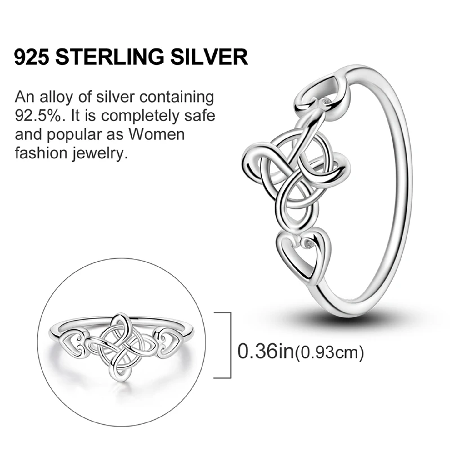 2025 925 Sterling Silver Rings Original Design Blue  61