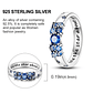 2025 925 Sterling Silver Rings Original Design Blue  - Miniatura 62