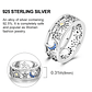 2025 925 Sterling Silver Rings Original Design Blue  - Miniatura 65