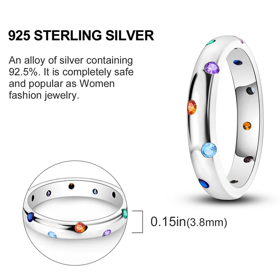 2025 925 Sterling Silver Rings Original Design Blue  67