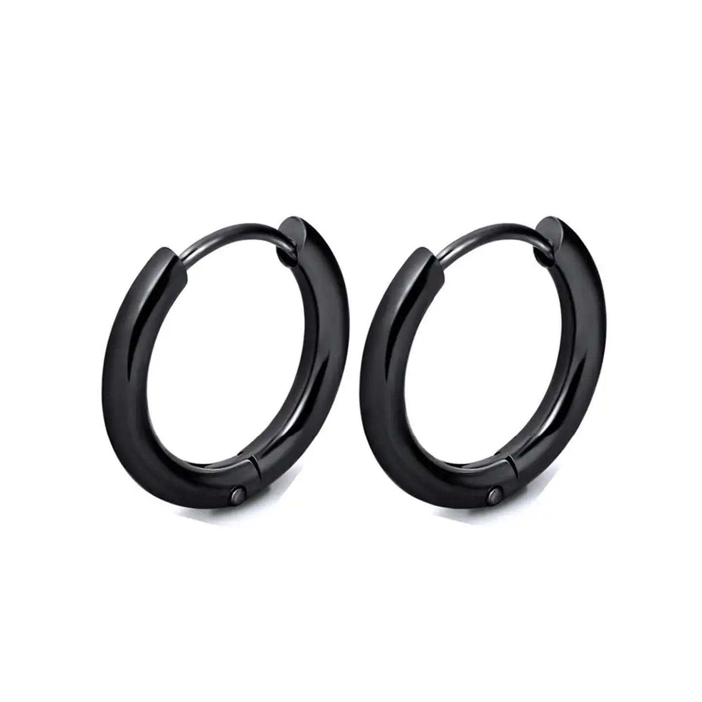 1 Pair Stainless Steel Hoop Earrings Women Men  11