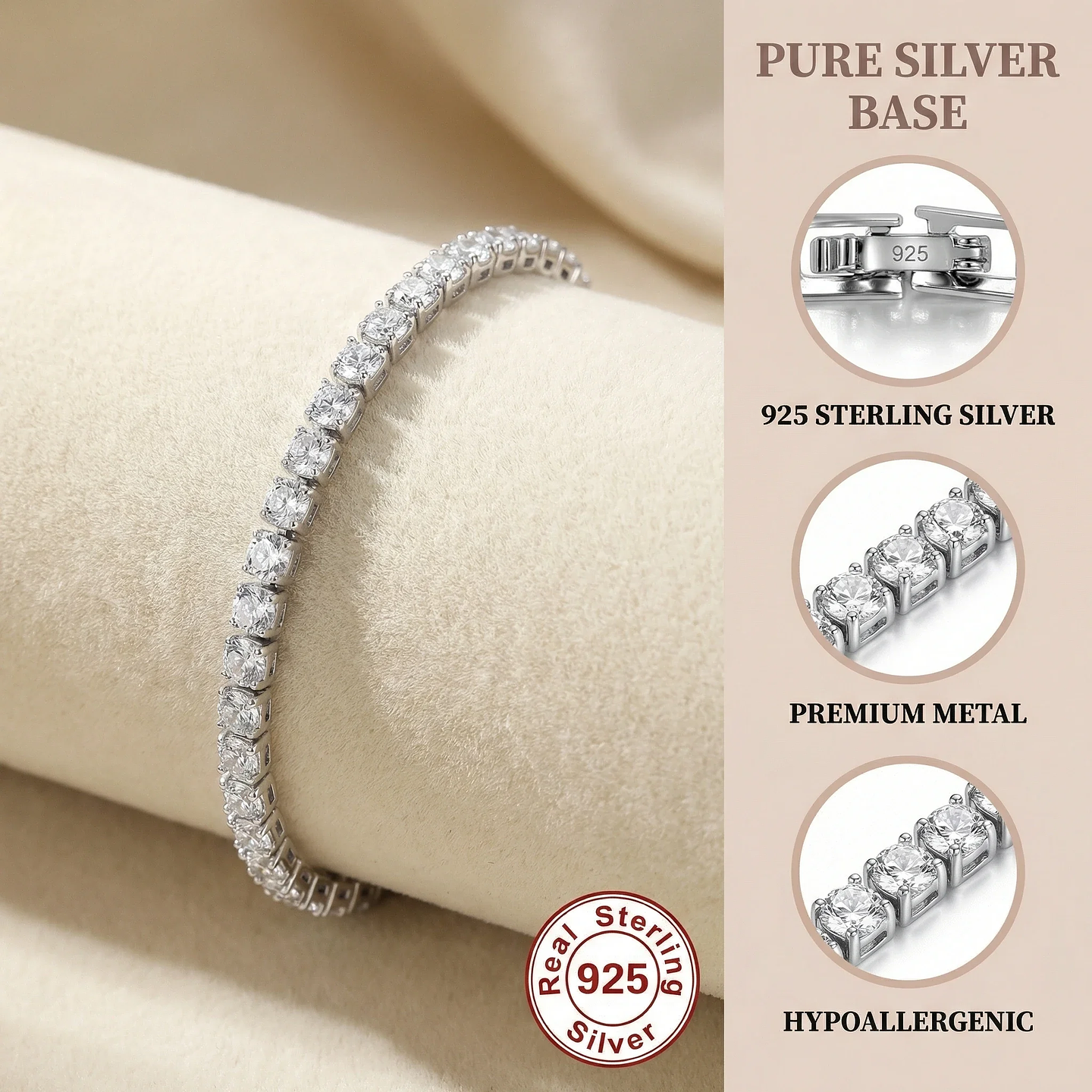 Lihong S925 Sterling Silver Bracelet  4