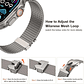 Milanese Loop Strap For Apple Watch Band Ultra 
 - Miniatura 2
