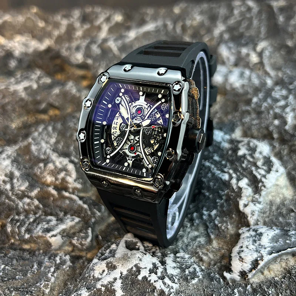 Men's Watch Light Luxury Brand Wine Barrel dial  2